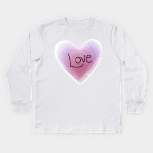 Love Heart Kids Long Sleeve T-Shirt